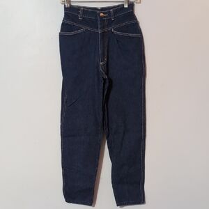 Vintage 80s PS Gitano High-Waisted Dark Blue Jeans